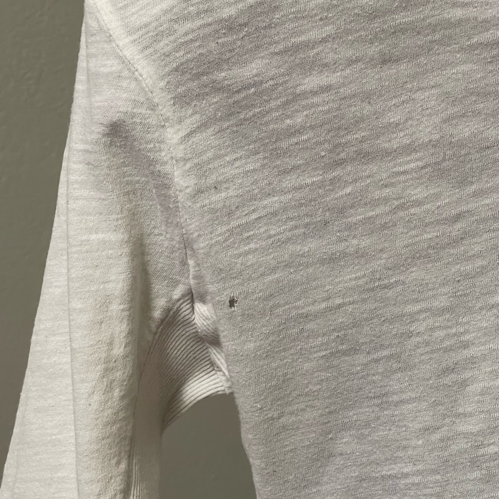 James Perse cotton button down T shirt - ombré color - size 0 - Picture 4 of 6